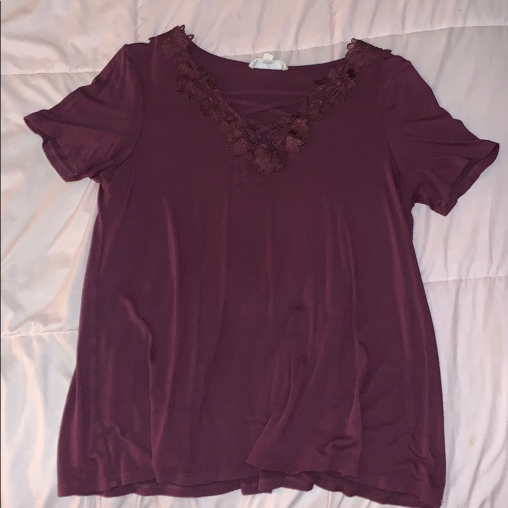 purple tshirt